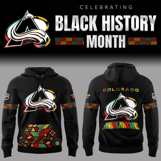 Limited Edition Colorado Avalanche Black History Month Hoodie