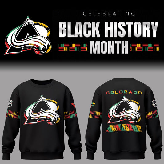 Limited Edition Colorado Avalanche Black History Month Sweater