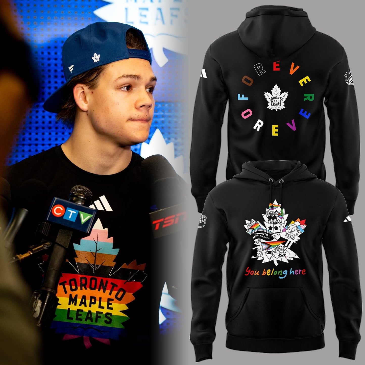 Limited Edition Maple Leafs Pride Night Hoodie