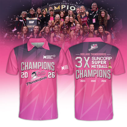 Adelaide Thunderbirds 2026 Champions Women’s Edition Polo For Fans