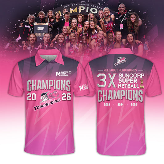 Adelaide Thunderbirds 2026 Champions Women’s Edition Polo For Fans