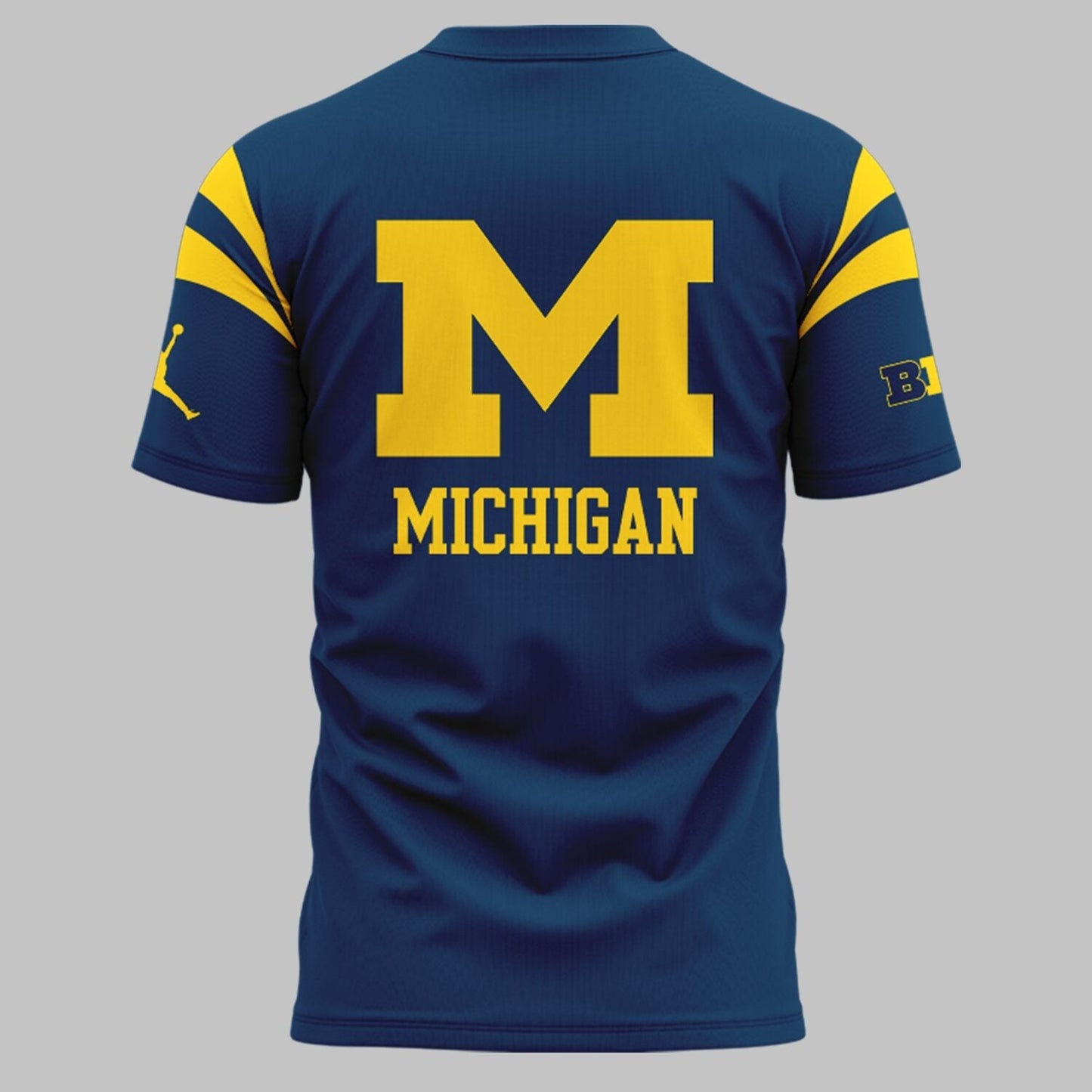 Limited Edition Michigan Printed Logo Navy T-Shirt