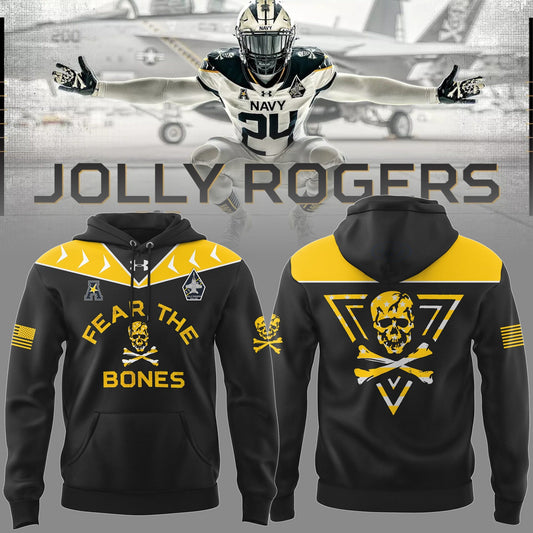 Navy FB 2024 Limited Veterans Jolly Jogger� Black Hoodie
