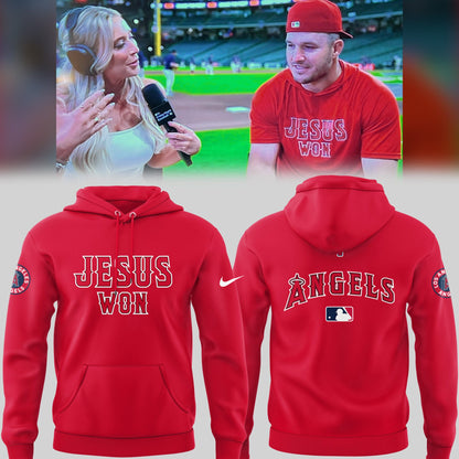 Los Angeles Angels Limited Edition Jesus Won Hoodie âœï¸âš¾