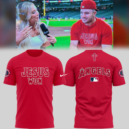 Los Angeles Angels Limited Edition Jesus Won Shirt âœï¸âš¾