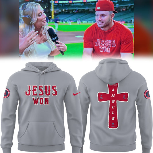 Los Angeles Angels Limited Edition Jesus Won Hoodie âœï¸âš¾