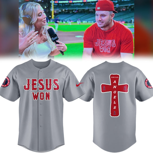 Los Angeles Angels Limited Edition Jesus Won Jersey
