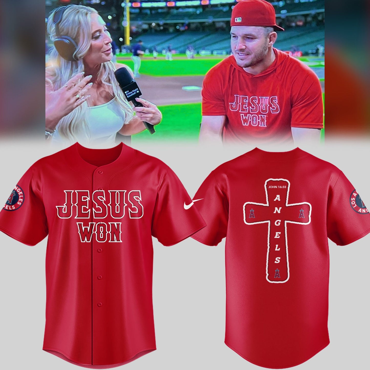 Los Angeles Angels Limited Edition Jesus Won Jersey âœï¸âš¾