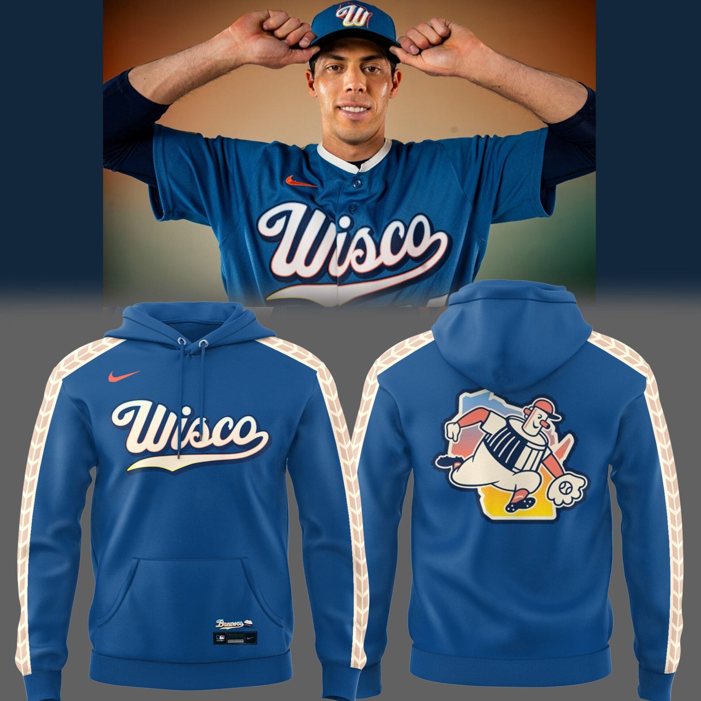 Milwaukee Brewers âš¾ City Connect That™s the Wisco way Hoodie