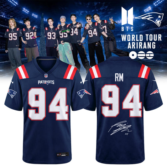 New England Patriots x BTS World Tour 2026 Limited Edition Jersey