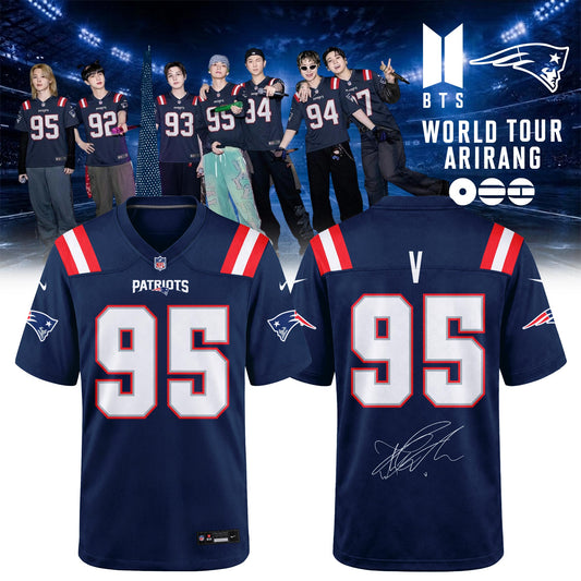 New England Patriots x BTS World Tour 2026 Limited Edition Jersey