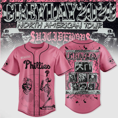 All Team MLB X $uicideboy$ Greyday 2026 “ North American Tour Jersey
