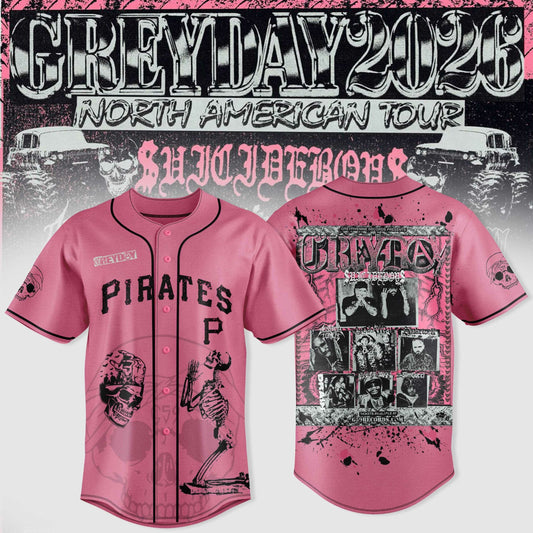 Pittsburgh Pirates X $uicideboy$ Greyday 2026 “ North American Tour Jersey