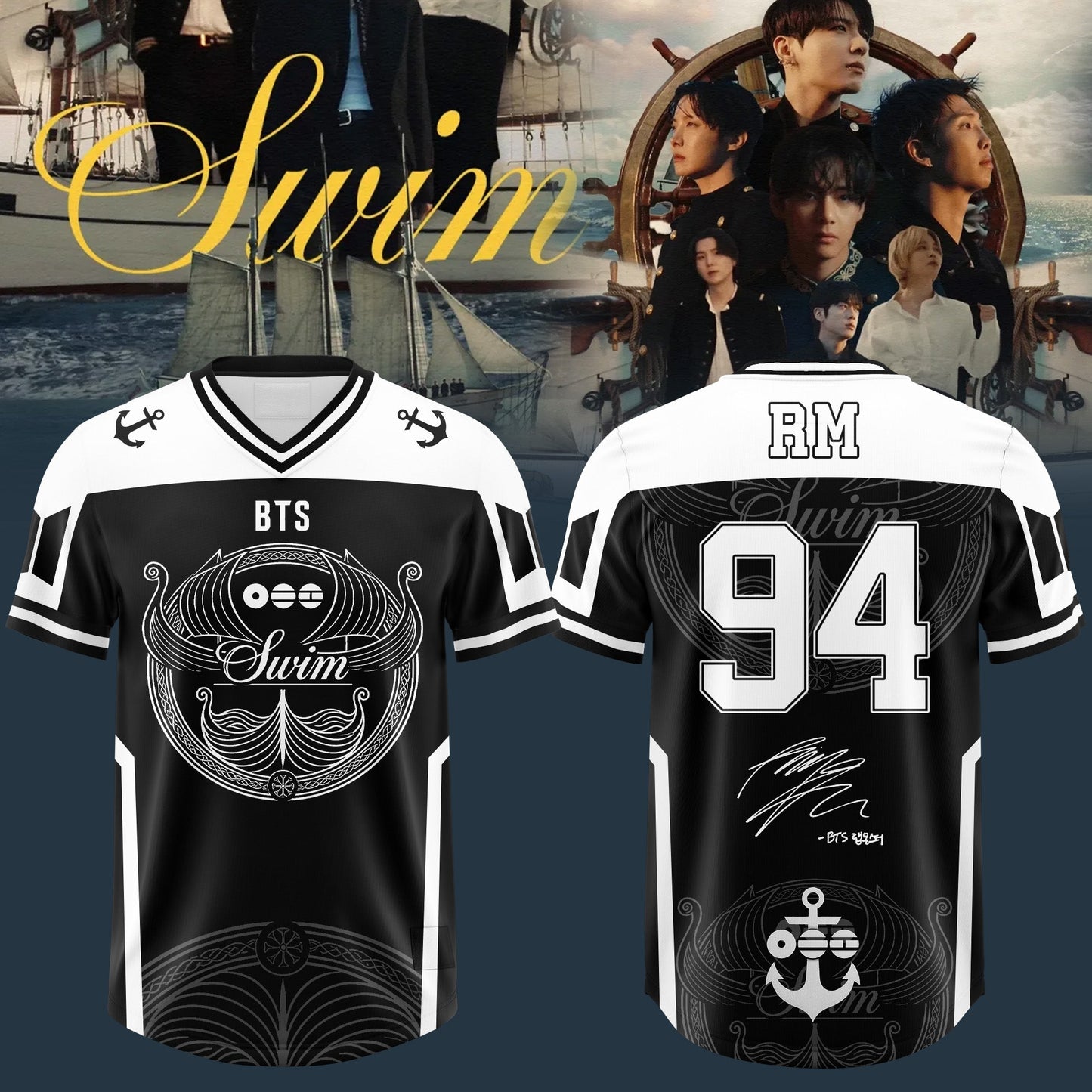 BTS “ Swim Arirang Album Mixed Mesh Jersey
