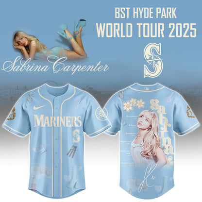 S Mariners x Sabrina Carpenter Short  Sweet Tour Jersey Editions Limited +Selling Out Fast