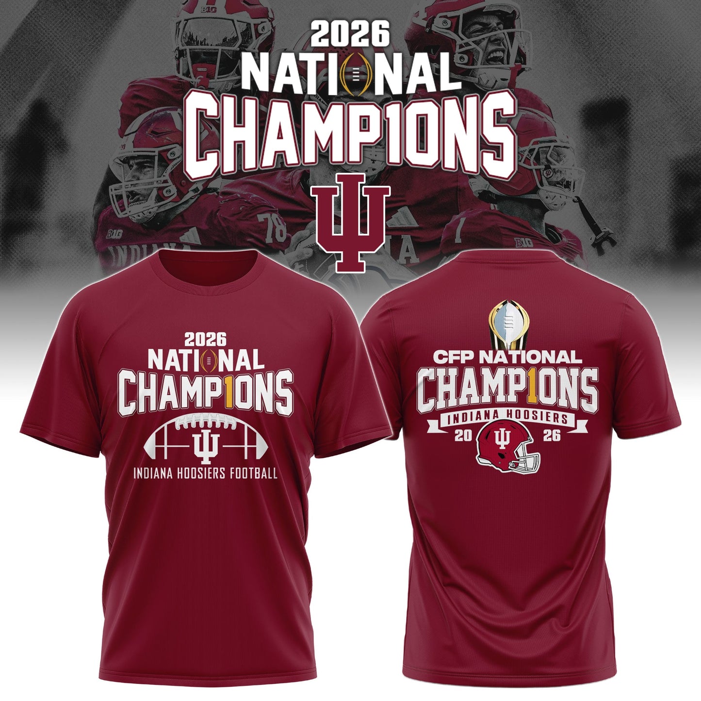 Indiana Hoosiers National Champions 2025/26 Tshirt Limited Edition + Selling Out Fast