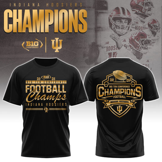 India Football 2025 Big Ten Champs Combo Tshirt