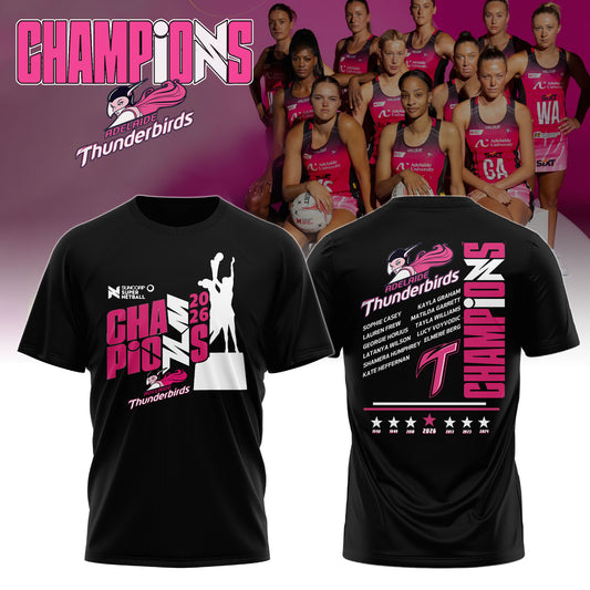 ADE Thunderbirds Champions Suncorp Super Netball 2026 Limited Edition + Selling Out Fast