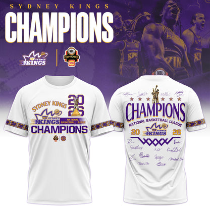Sydney Kings Special Champions NBL 2026 Limited Edition T.shirt