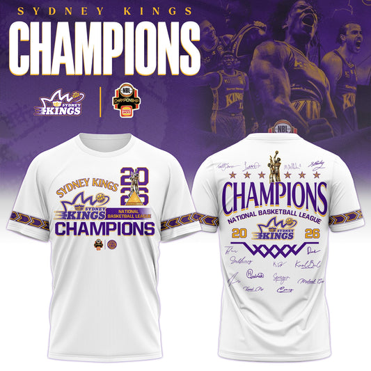Sydney Kings Special Champions NBL 2026 Limited Edition T.shirt