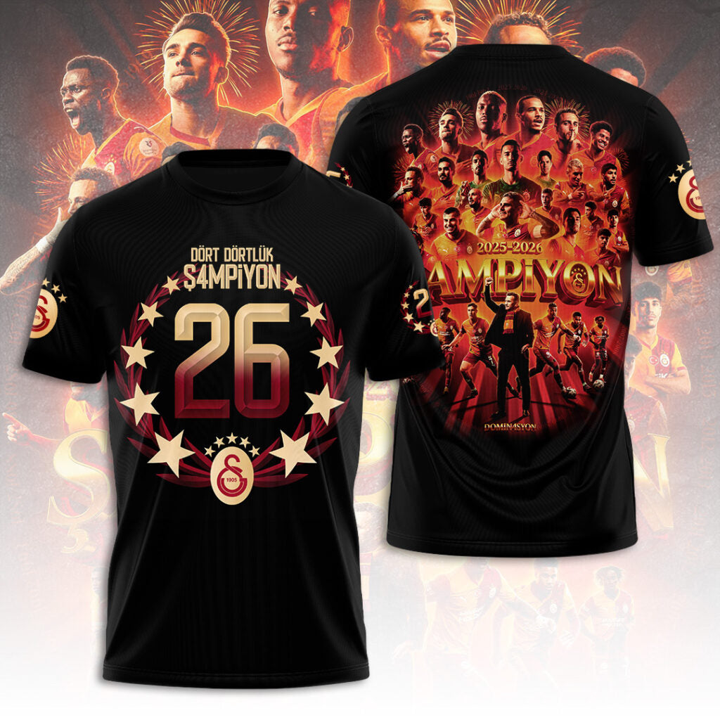 Galatasaray S.K. Turkish Champions 25/26 Limited Edition T.shirt