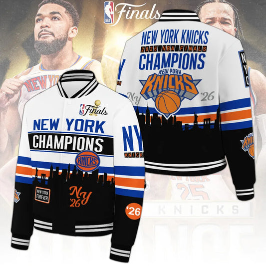 New York Knicks 2026 NBA Champions Bomber Jacket