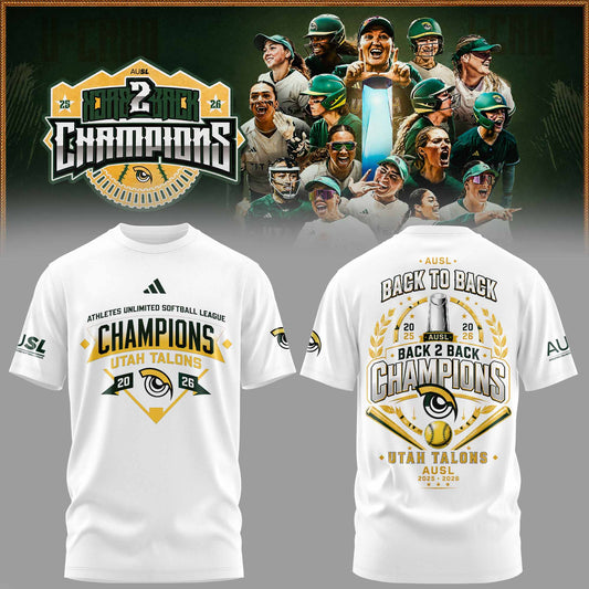 Utah Talons Back-to-Back 2026 Champions Tshirt