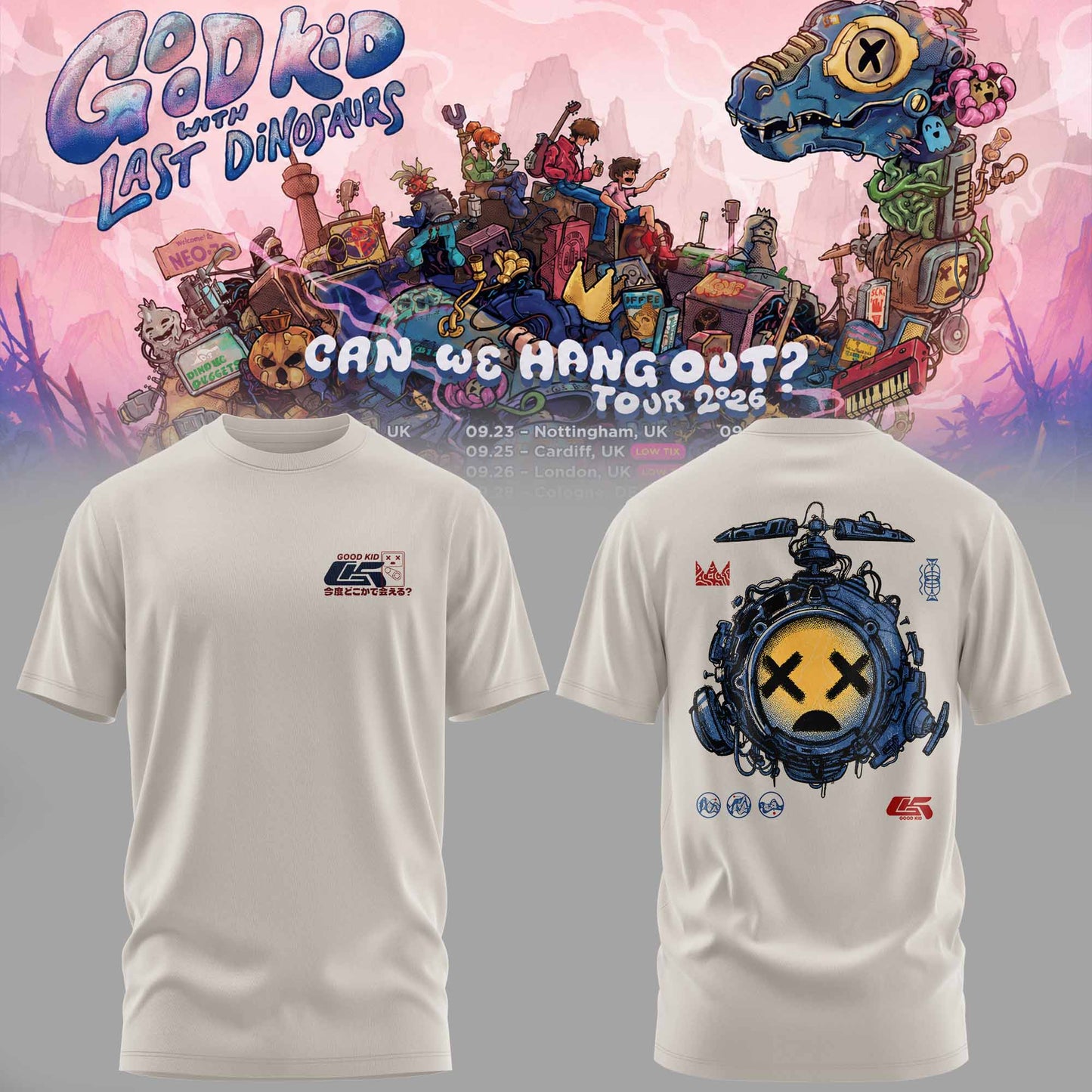 Good Kid × Last Dinosaurs – Can We Hang Out? Tour 2026 Tshirt