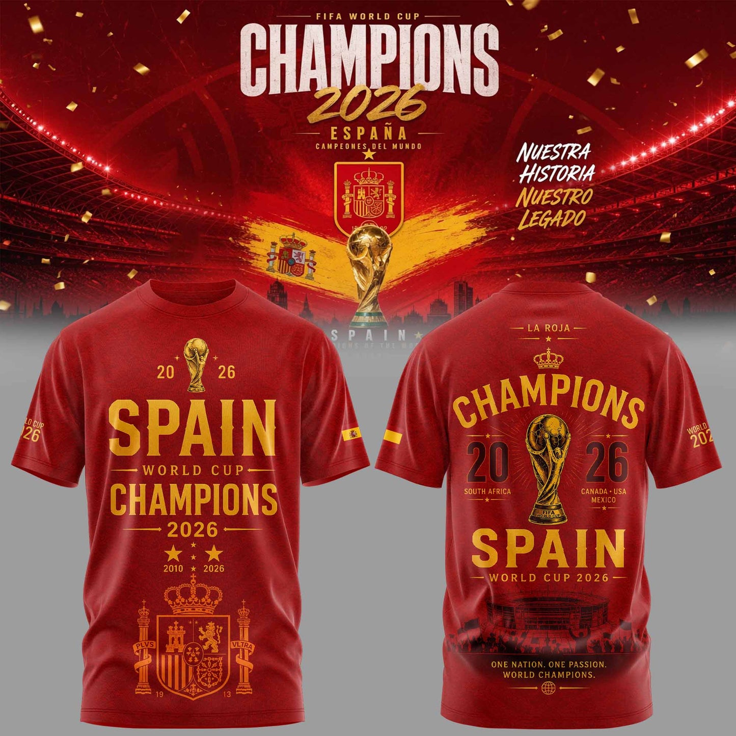 Spain Champions World Cup 2026 Limited Edition Shirt