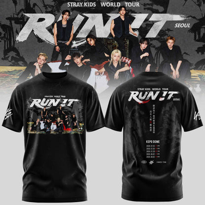 STRAY KIDS – RUN IT WORLD TOUR 2026 Tshirt