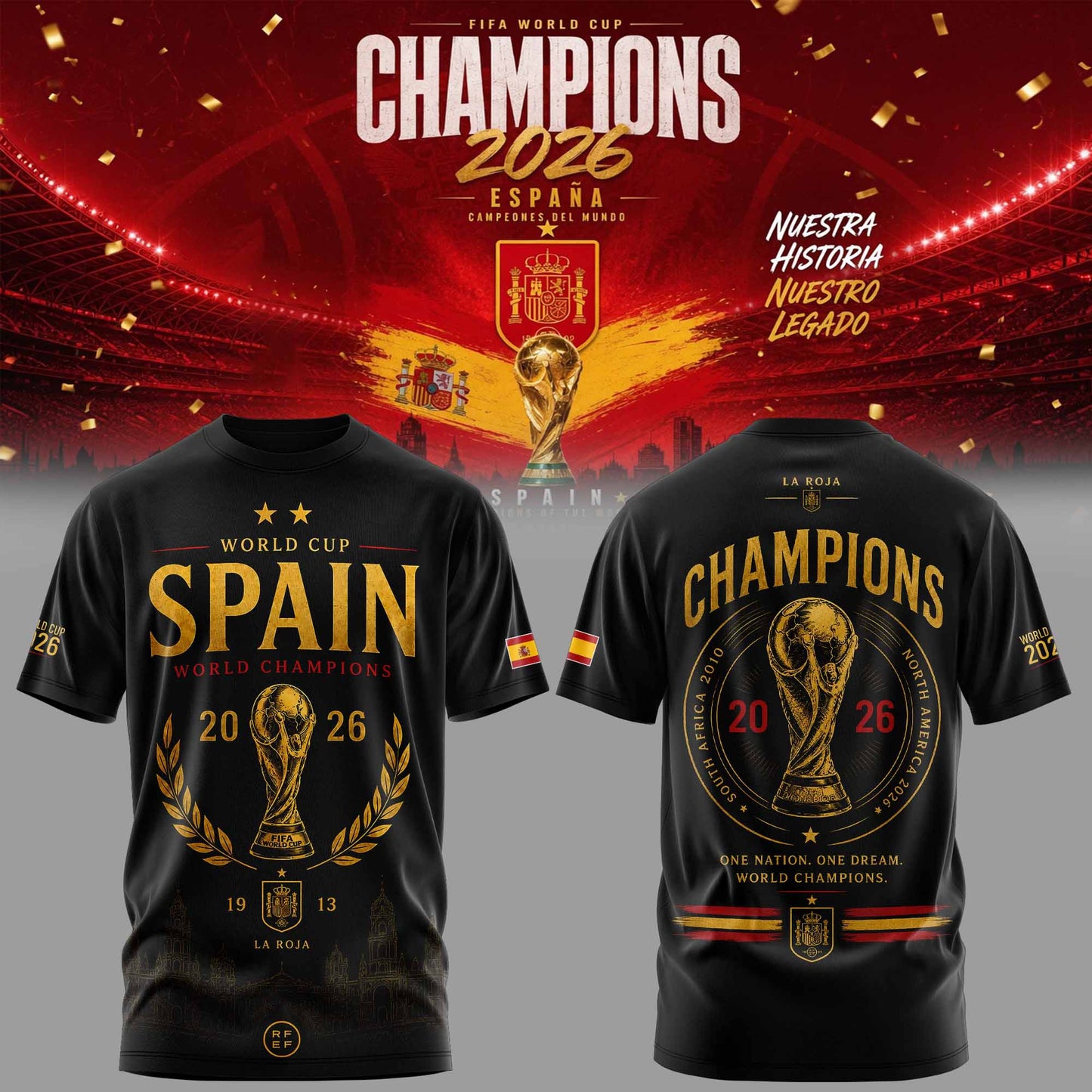 Spain Champions World Cup 2026 Limited Edition Shirt