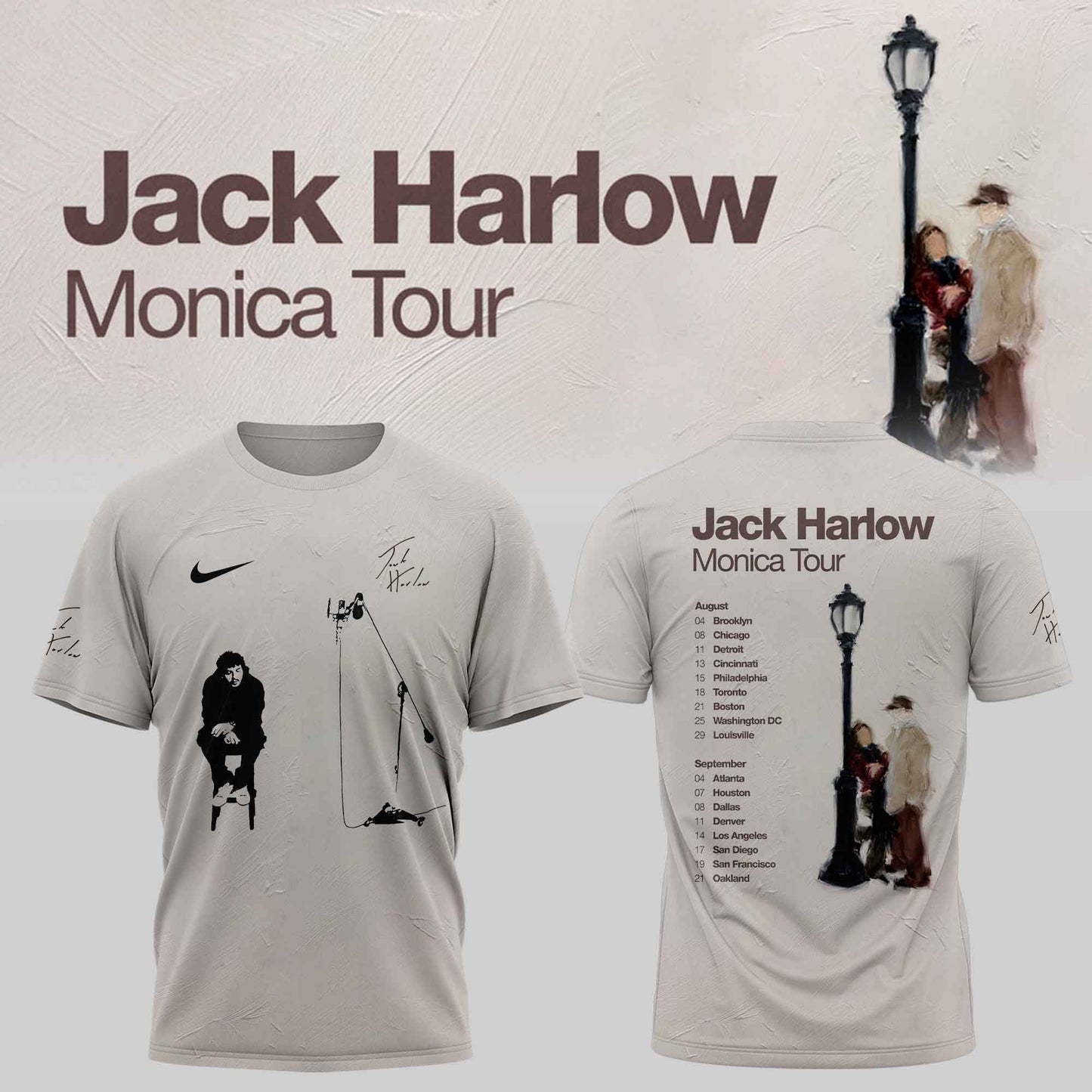 Jack Harlow Monica Tour Merch “ Limited TShirt