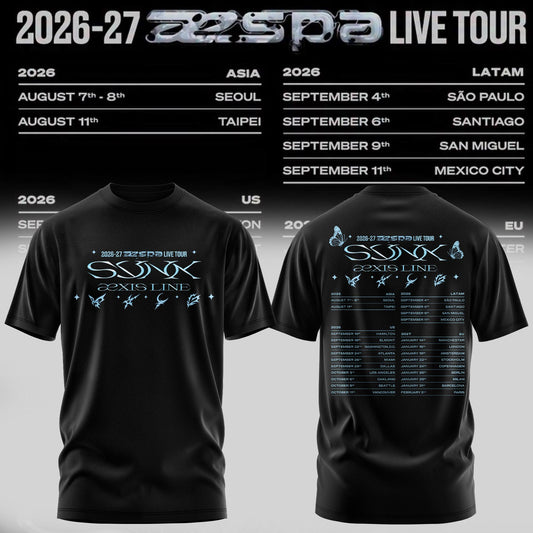 Aespa LIVE TOUR Tee (BLACK)