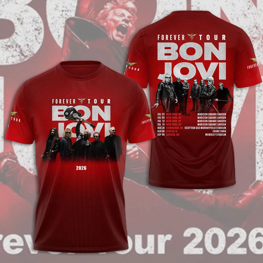 Bon Jovi – Forever Tour 2026 Limited T-Shirt