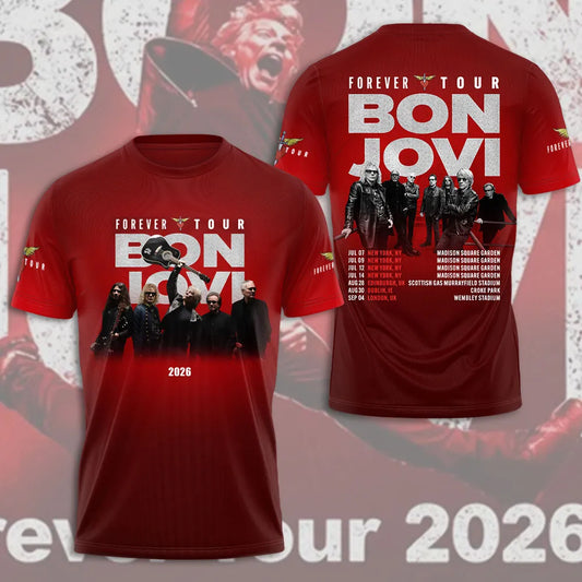 Bon Jovi – Forever Tour 2026 Limited T-Shirt