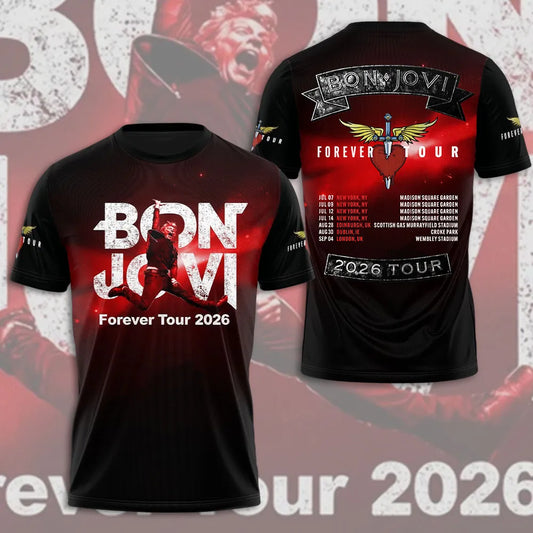 Bon Jovi – Forever Tour 2026 Limited T-Shirt
