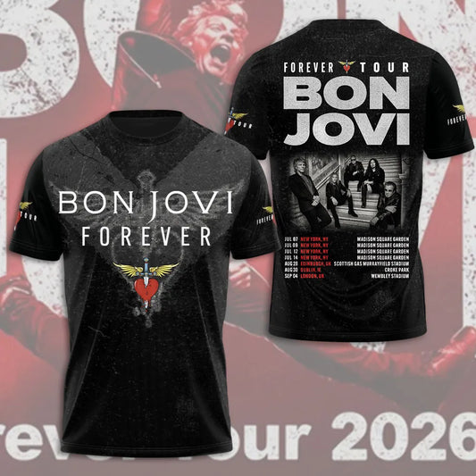 Bon Jovi – Forever Tour 2026 Limited T-Shirt