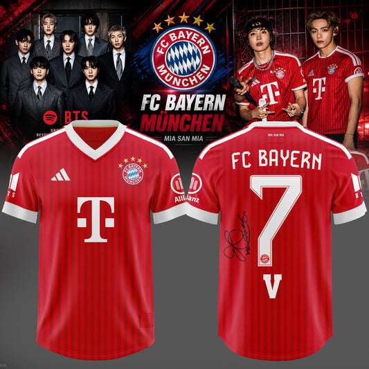 BTS WORLD TOUR ‘ARIRANG’ × BAYERN MUNICH Signature V Football Jersey