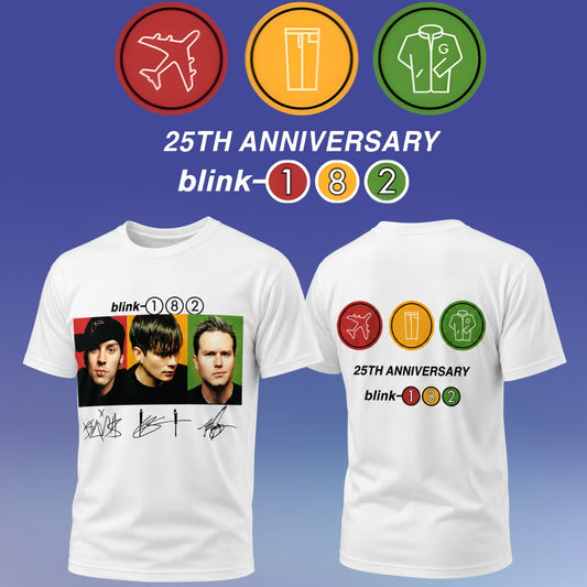 Blink-182 25th Anniversary Signature Collection – Limited Edition T shirt