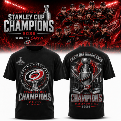 Carolina Hurricanes 2026 Stanley Cup Champions T-Shirt