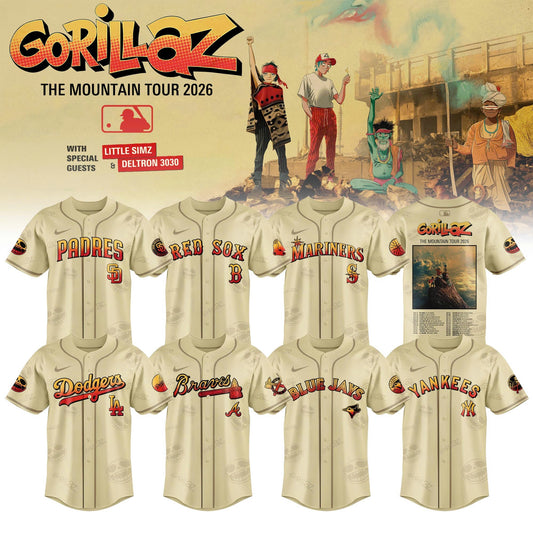 MLB x Gorillaz ‘The Mountain Tour 2026’ Limited Edition Jersey