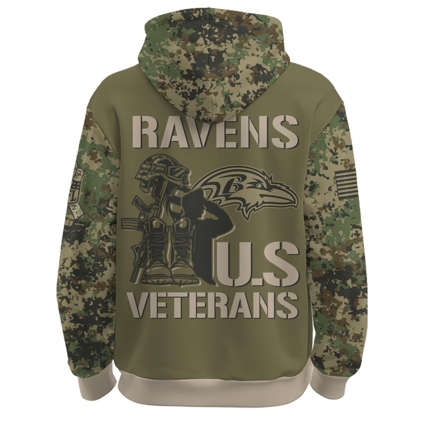Baltimore Ravens - Veteran Day 2025 Hoodie Limited Edions