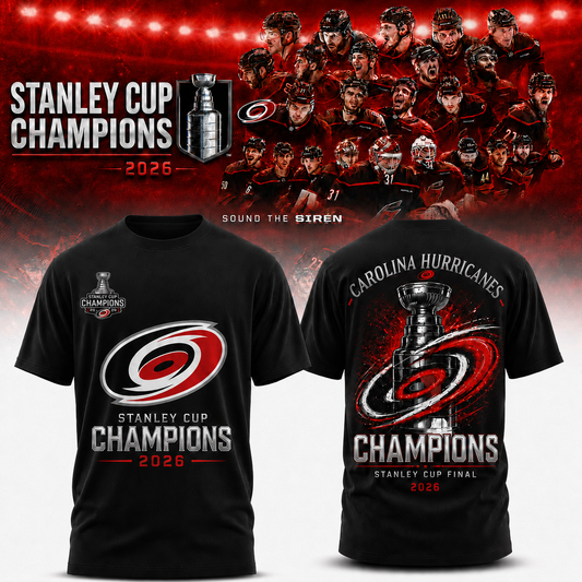 Carolina Hurricanes 2026 Stanley Cup Champions T-Shirt