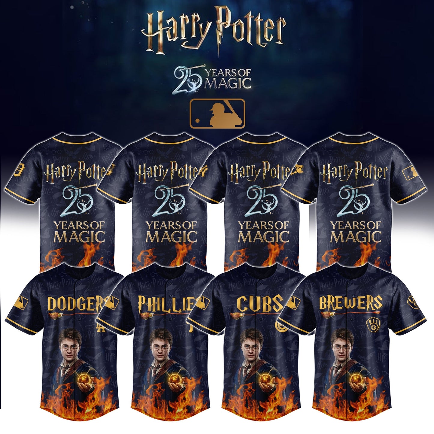 MLB x Harry Potter 25 Years of Magic Baseball Jersey V2