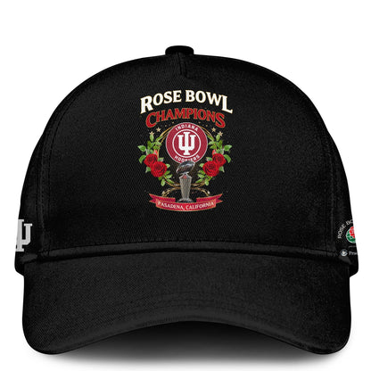 Indiana Hoosiers 2026 Rose Bowl Limited Half Zip Hoodie