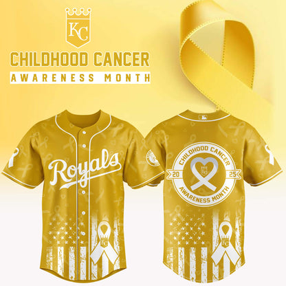 Kansas City Royals x Childhood Cancer Awareness Month 2025 Jersey Editions Limited