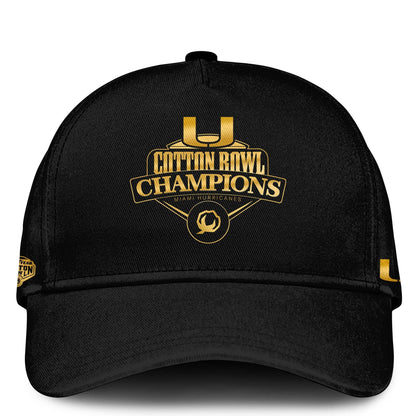 Miami Hurricanes Football Cotton Bowl Champions 2025 Combo T-Shirt