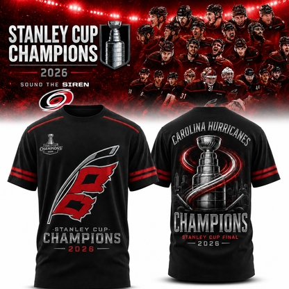 Carolina Hurricanes 2026 Stanley Cup Champions T-Shirt