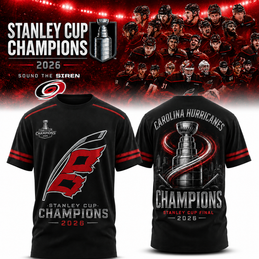 Carolina Hurricanes 2026 Stanley Cup Champions T-Shirt