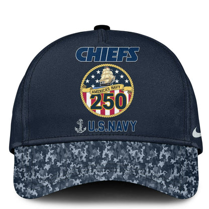 Kansas City Chiefs Navy 250th Birthday Hoodie Limited Edions